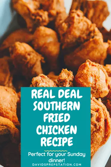 Real deal southern fried chicken recipe.