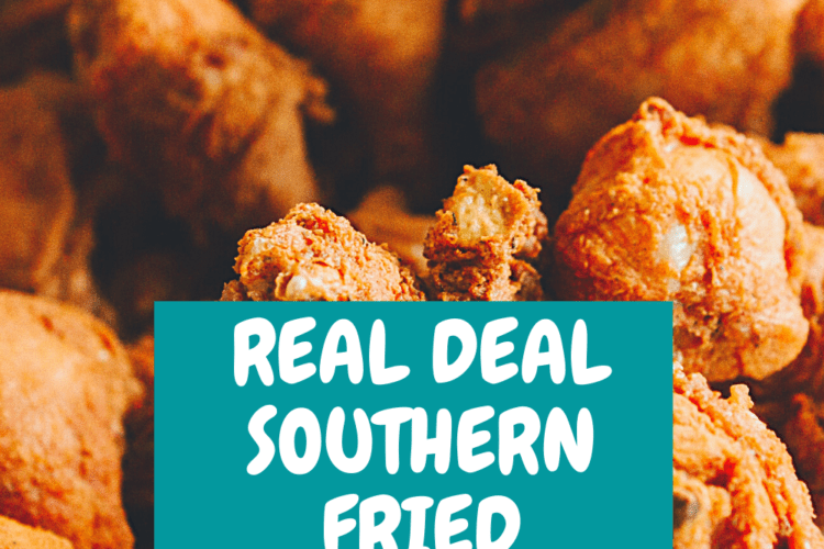 Real deal southern fried chicken recipe.