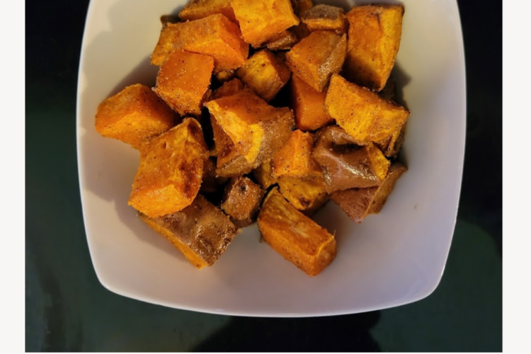 Air Fryer Roasted Sweet Potatoes