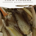 Fried crab claw fingers recipe