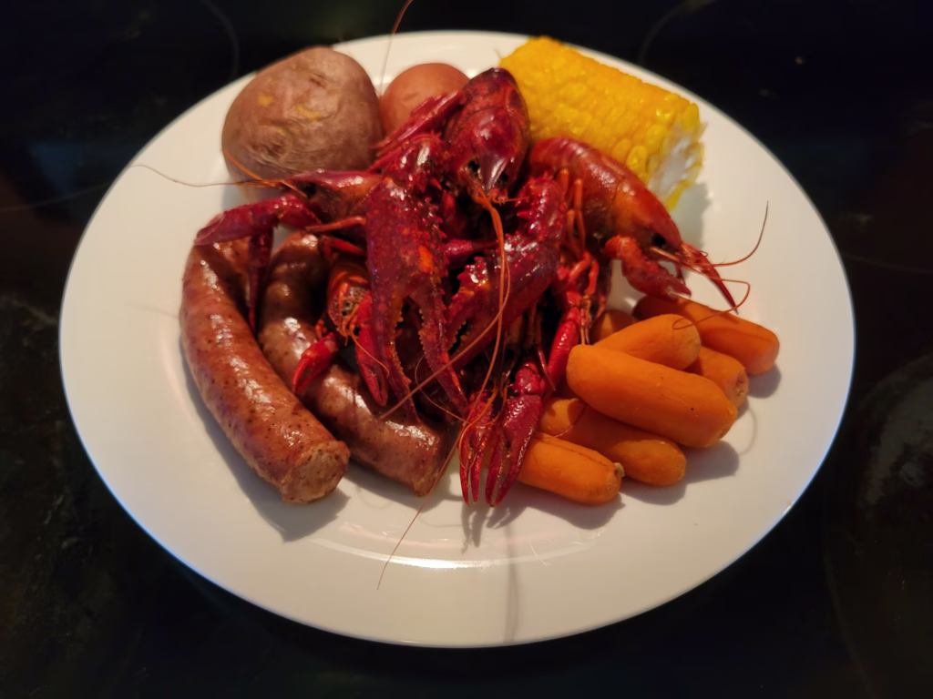 The low country boil is one of my favorite summer dishes.